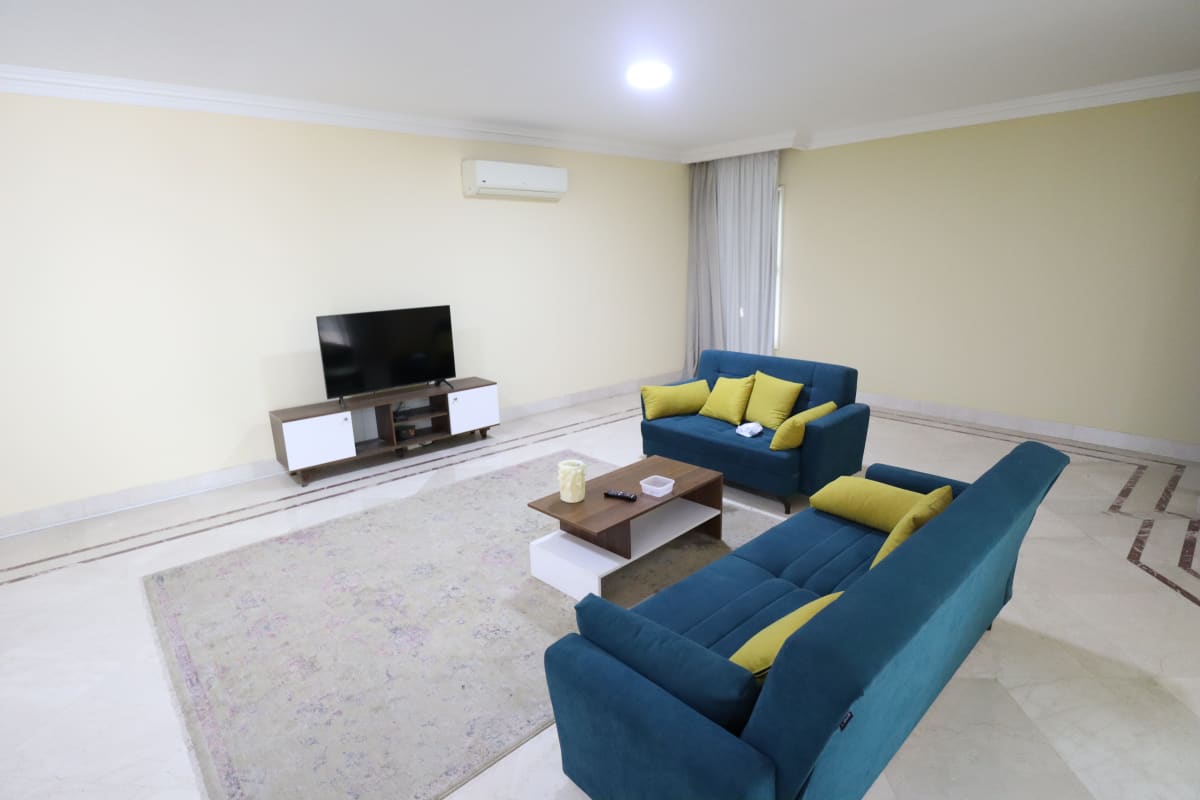 Serene Furnished Duplex In Maadi Sarayat | Shared Pool Included.