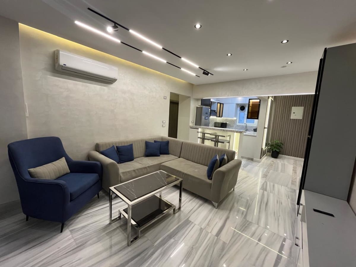 Furnished 2-Bedrooms Apartment With Bright reception In Maadi Degla