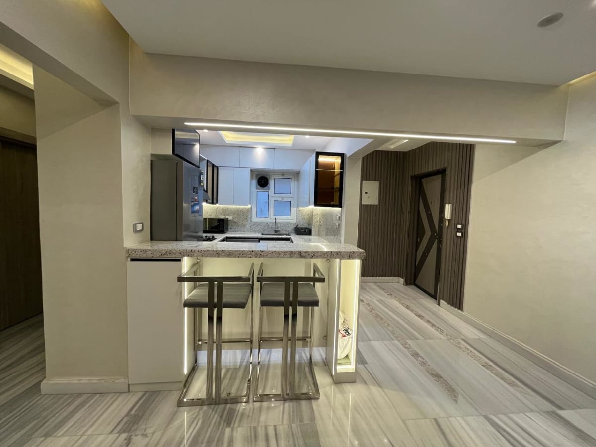 Furnished 2-Bedrooms Apartment With Bright reception In Maadi Degla