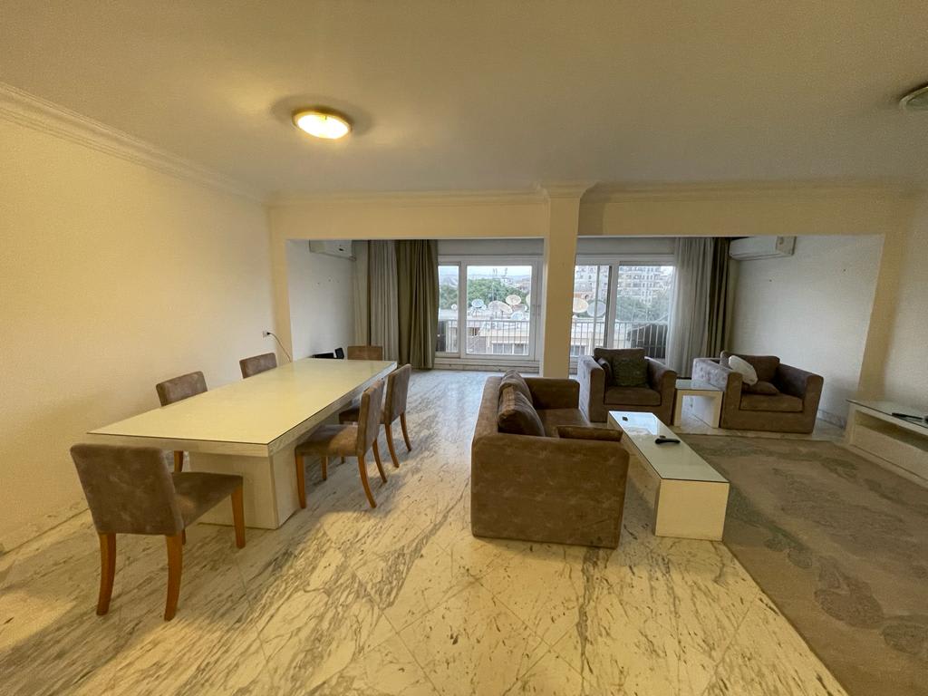 Specious Furnished Apartment For Rent In Maadi Degla|180m²|Large Windows
