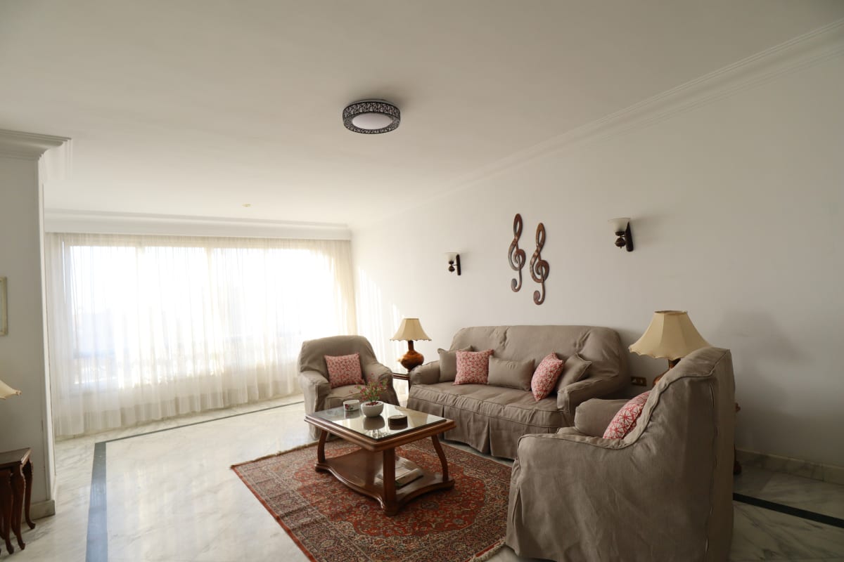 Peaceful & Homey Furnished Apartment in Maadi Degla.