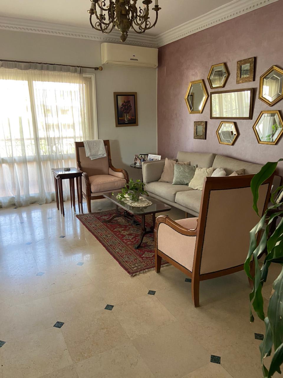Elegant Light-Filled Apartment For Rent In Sarayat El Maadi.