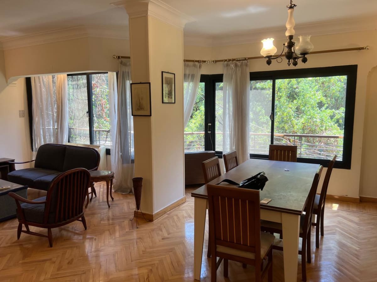 Furnished Unit In Maadi Sarayat|200m²| Bright Layout.