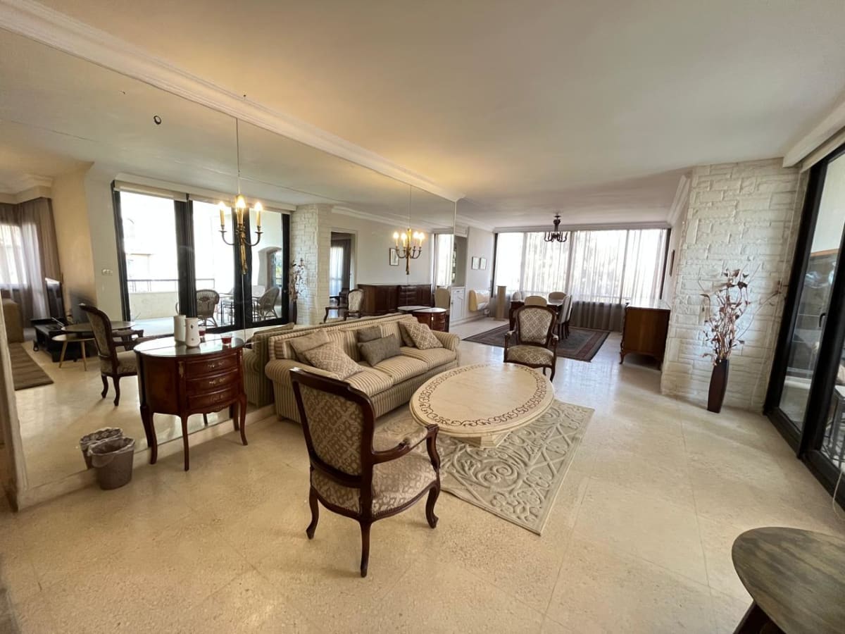 High-End Furnished Apartment With Pool Access In Maadi Sarayat.