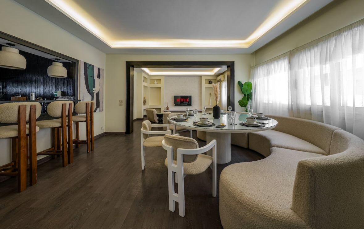 Bright, Spacious Apartment With Panoramic View In Zamalek