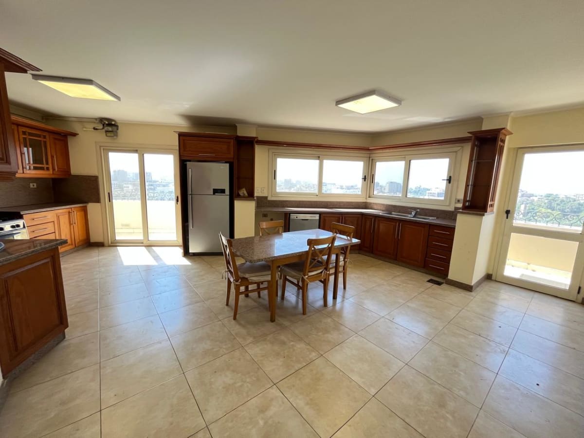 Unique Furnished Duplex For Rent In Maadi Sarayat With Shared Pool.
