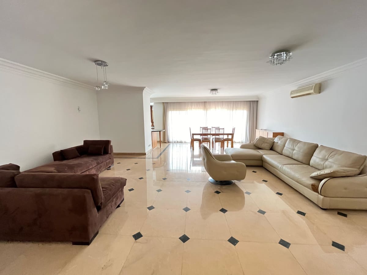 Modern 4-Bedroom Apartment with Garden & Pool in Maadi
