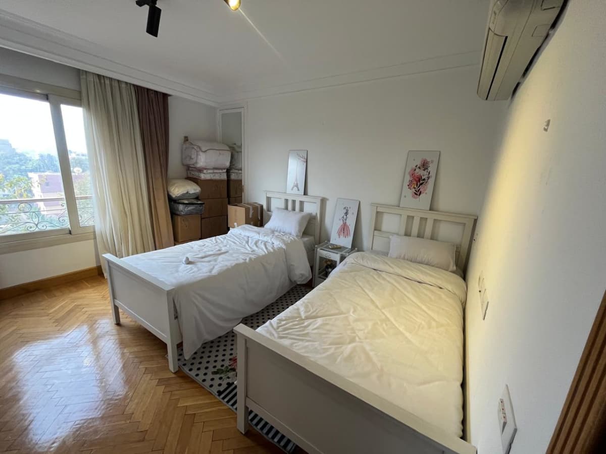  Sunny Apartment For Rent In Maadi Sarayat.
