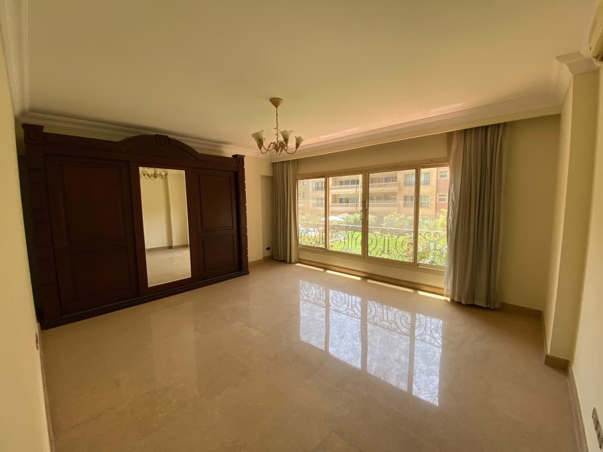 Apartment With Wide Balcony In Amazing Compound.