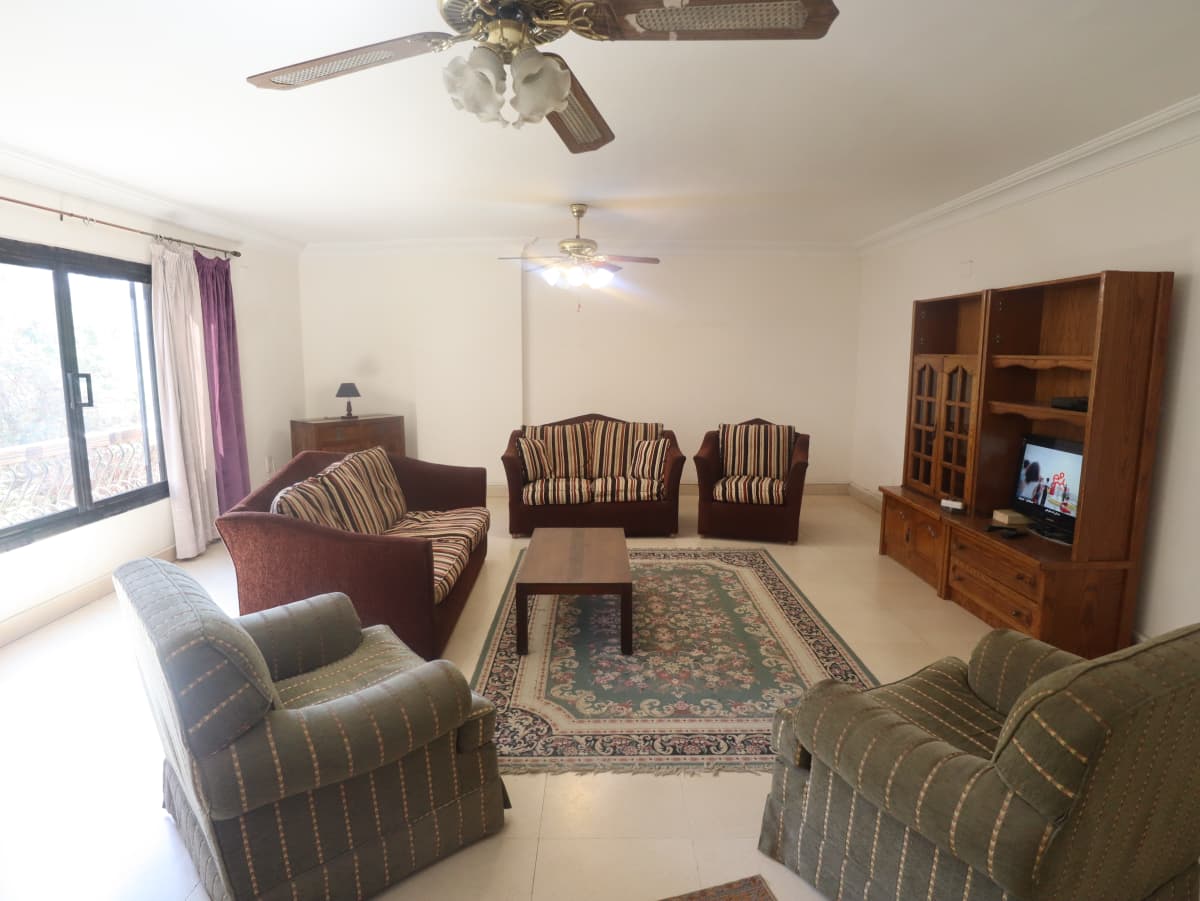 Spacious Apartment with Balcony & Tree Views In Maadi