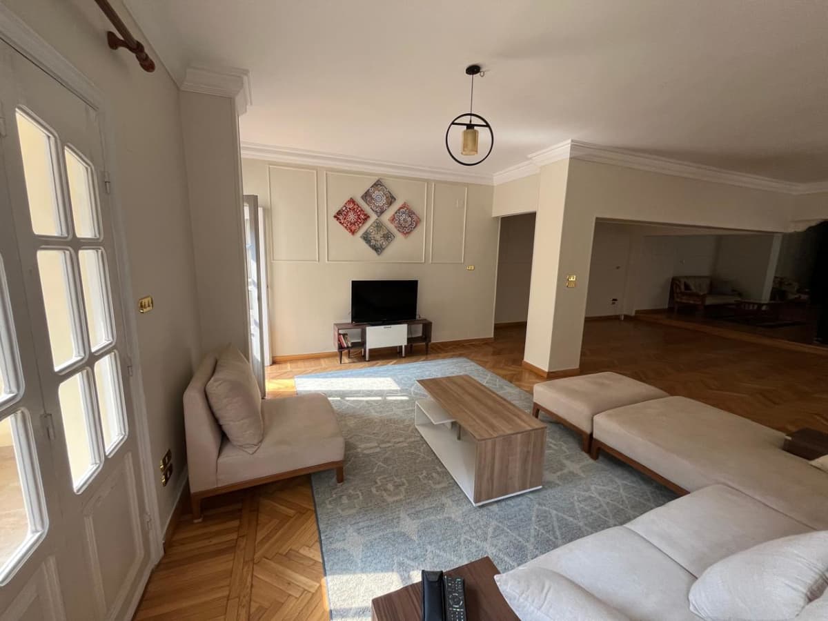 Bright & Spacious 3BR Apartment | Peaceful Living In Zamalek