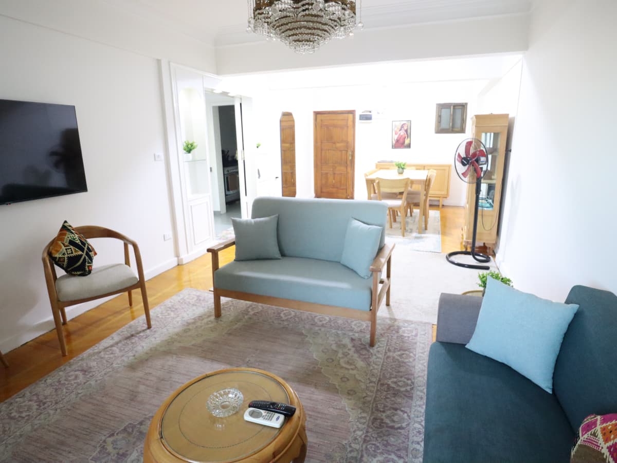 Prime Zamalek Rental | 2BR Apartment with Spacious Reception