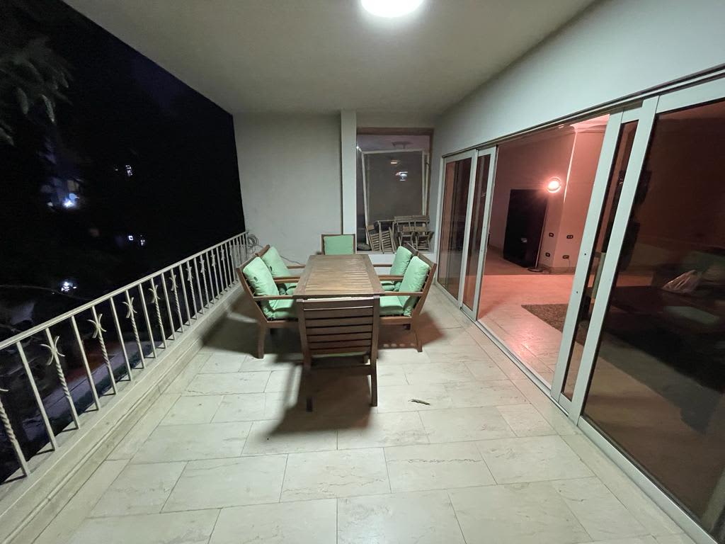 Elegant 3BR Furnished Apartment with Balcony for Rent in Maadi