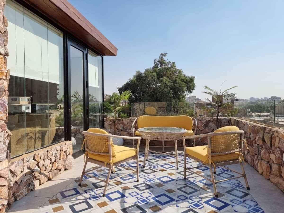 Studio Penthouse in Maadi with Modern Design & Wide Terrace