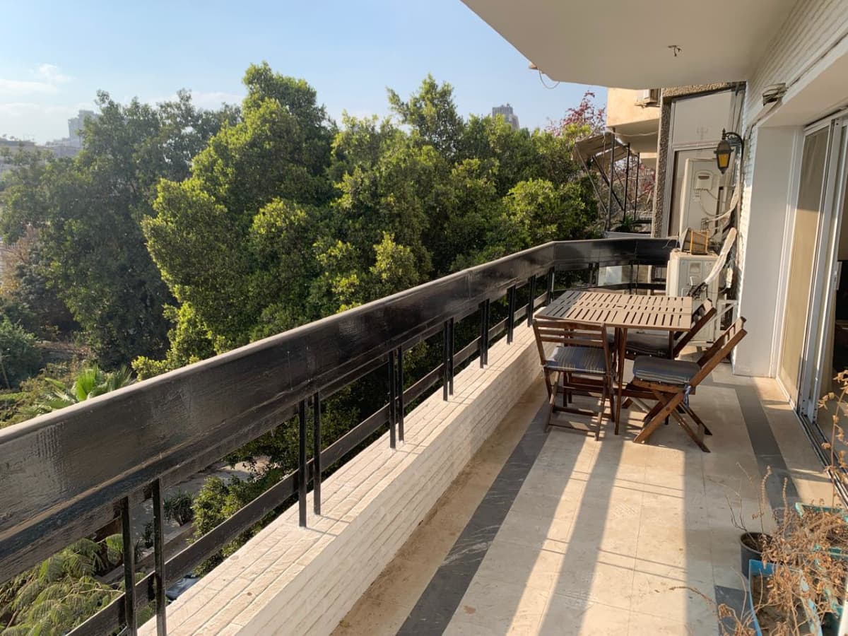 Bright & Airy Furnished Apartment with Big Balcony In Sarayat Maadi.