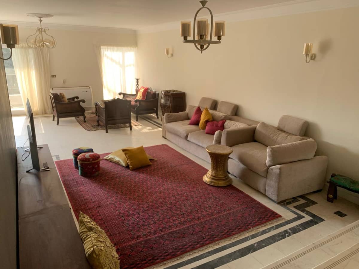 Bright & Airy Furnished Apartment with Big Balcony In Sarayat Maadi.