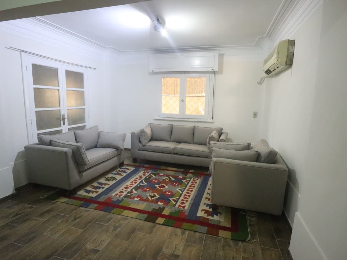 Garden-Style Ground Floor in Maadi with Outdoor Area