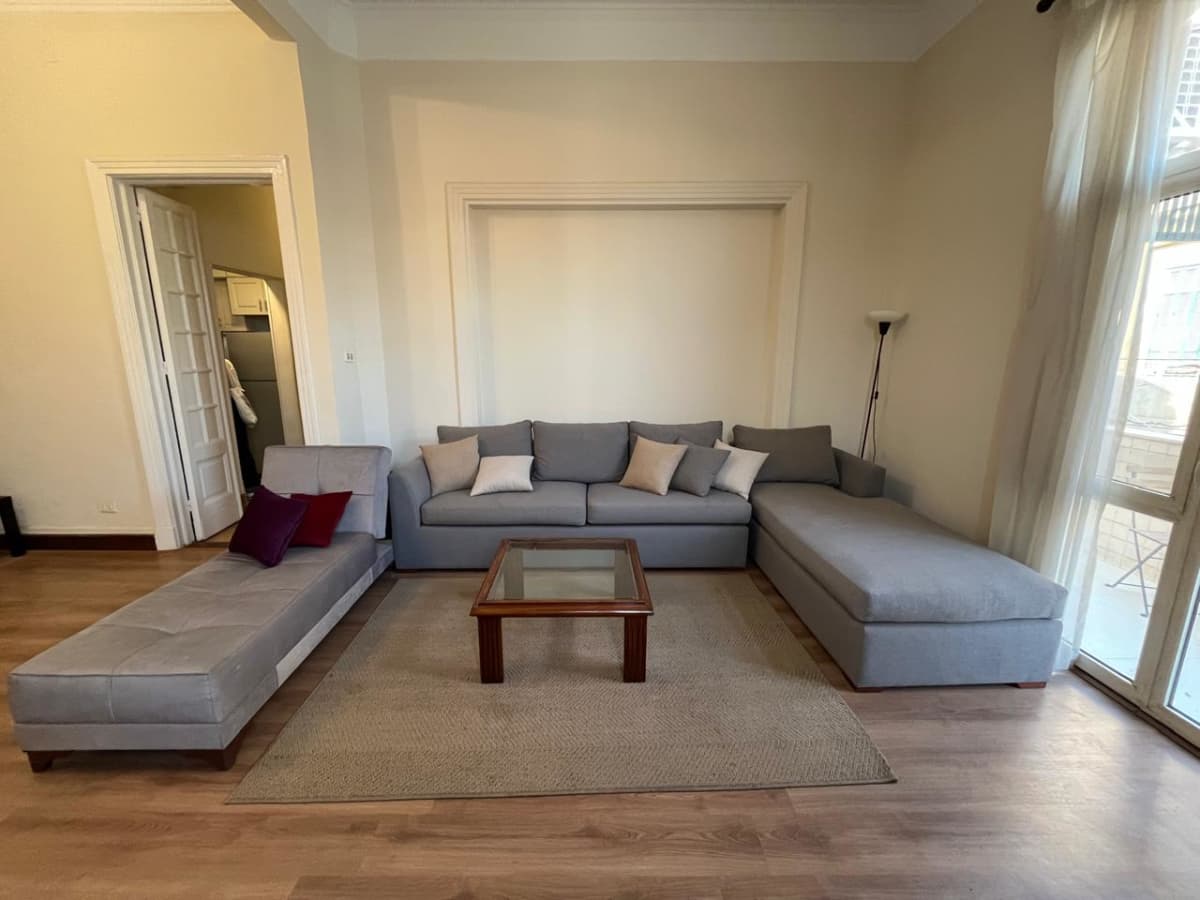 Sunny & Spacious Apartment in Prime Zamalek Location