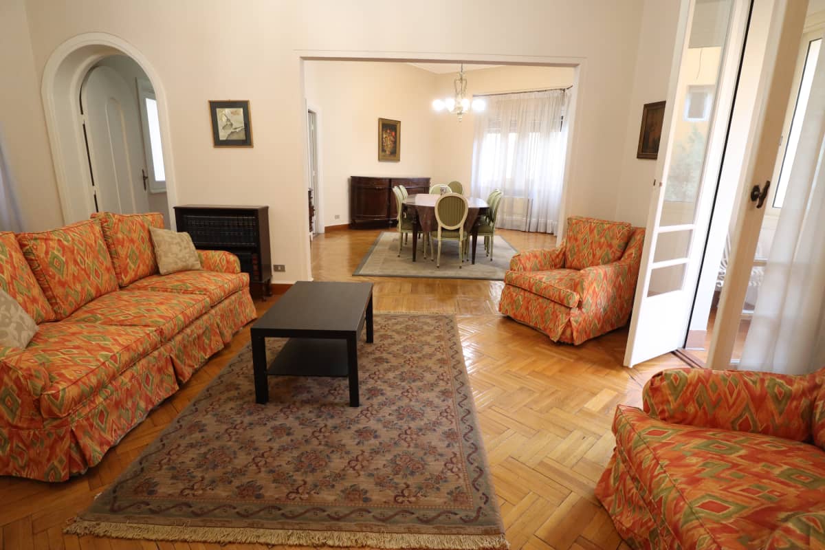 Well-Designed 3BR Apartment with Natural Light In Zamalek