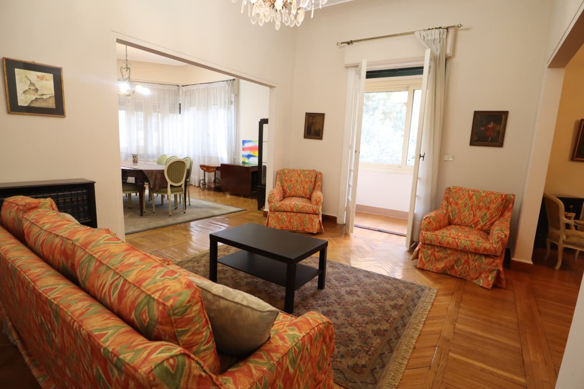 Well-Designed 3BR Apartment with Natural Light In Zamalek