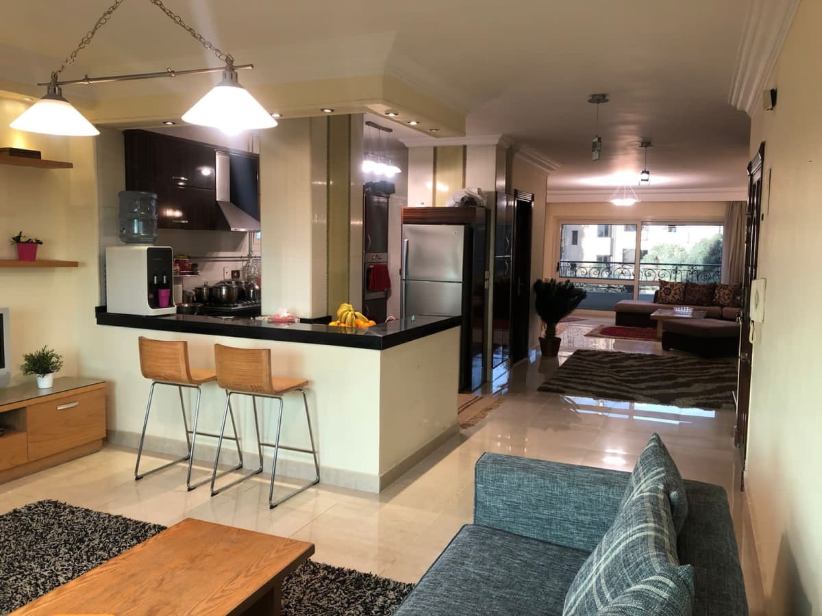 Elegant 3BR Duplex in Maadi - Open Living & Balcony