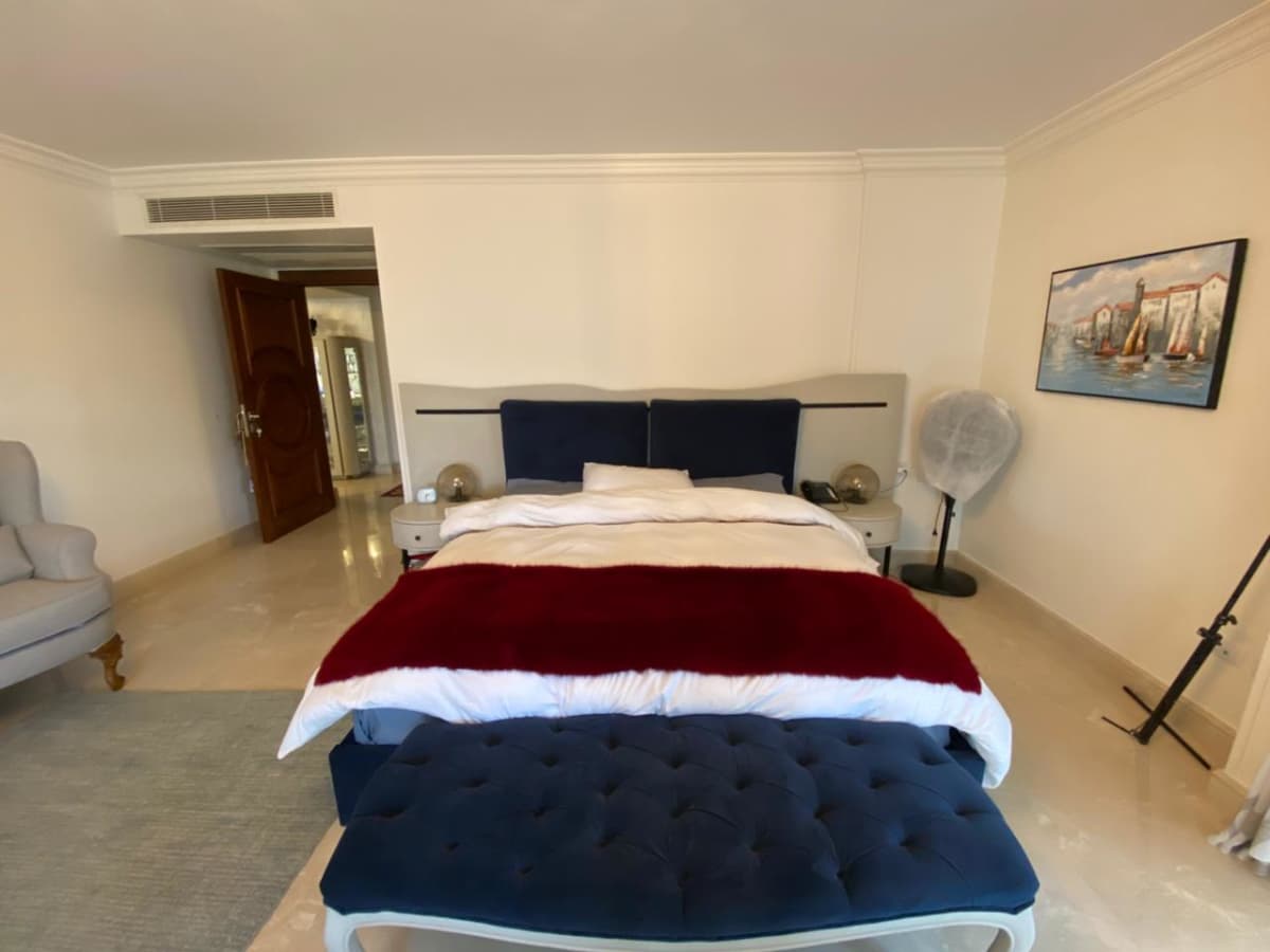 3BR Apartment in Maadi - Balcony with Green Views