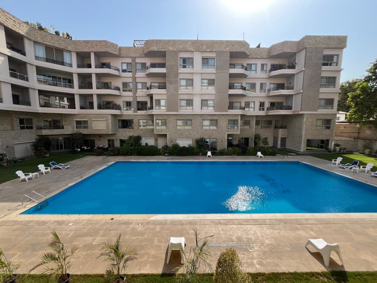 Modern 3BR Apartment in Maadi with Shared Pool & Garden