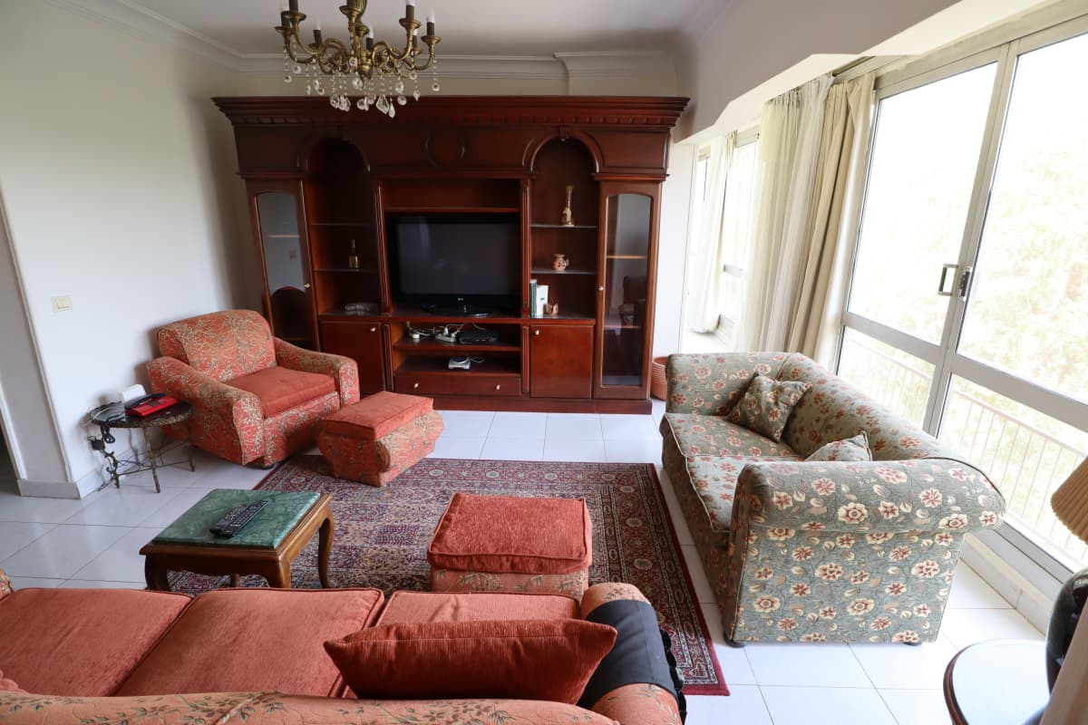Apartment For Rent With Lush Green Views In Maadi Sarayat.