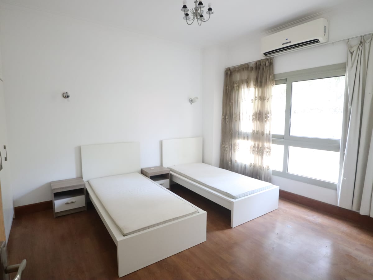 A Spacious Apartment With Shared Pool Access In Maadi Sarayat.