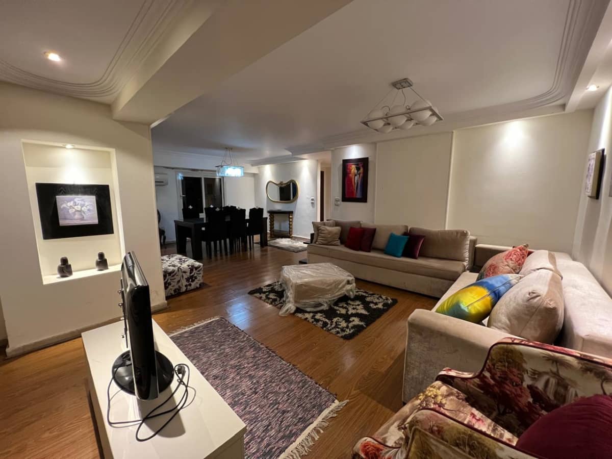 Sunny 3BR Apartment for Rent in Maadi 180 sqm Living