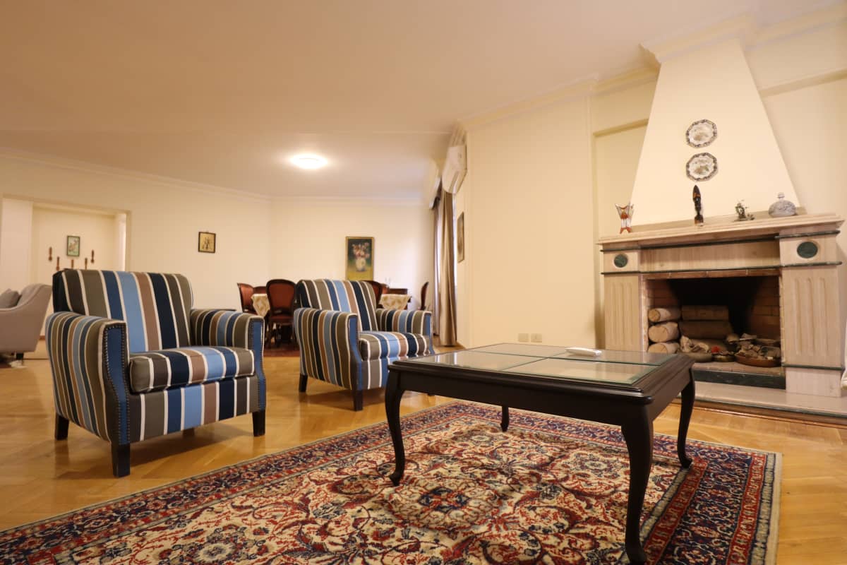 Chic Furnished Apartment For Rent In Sarayat El Maadi. 