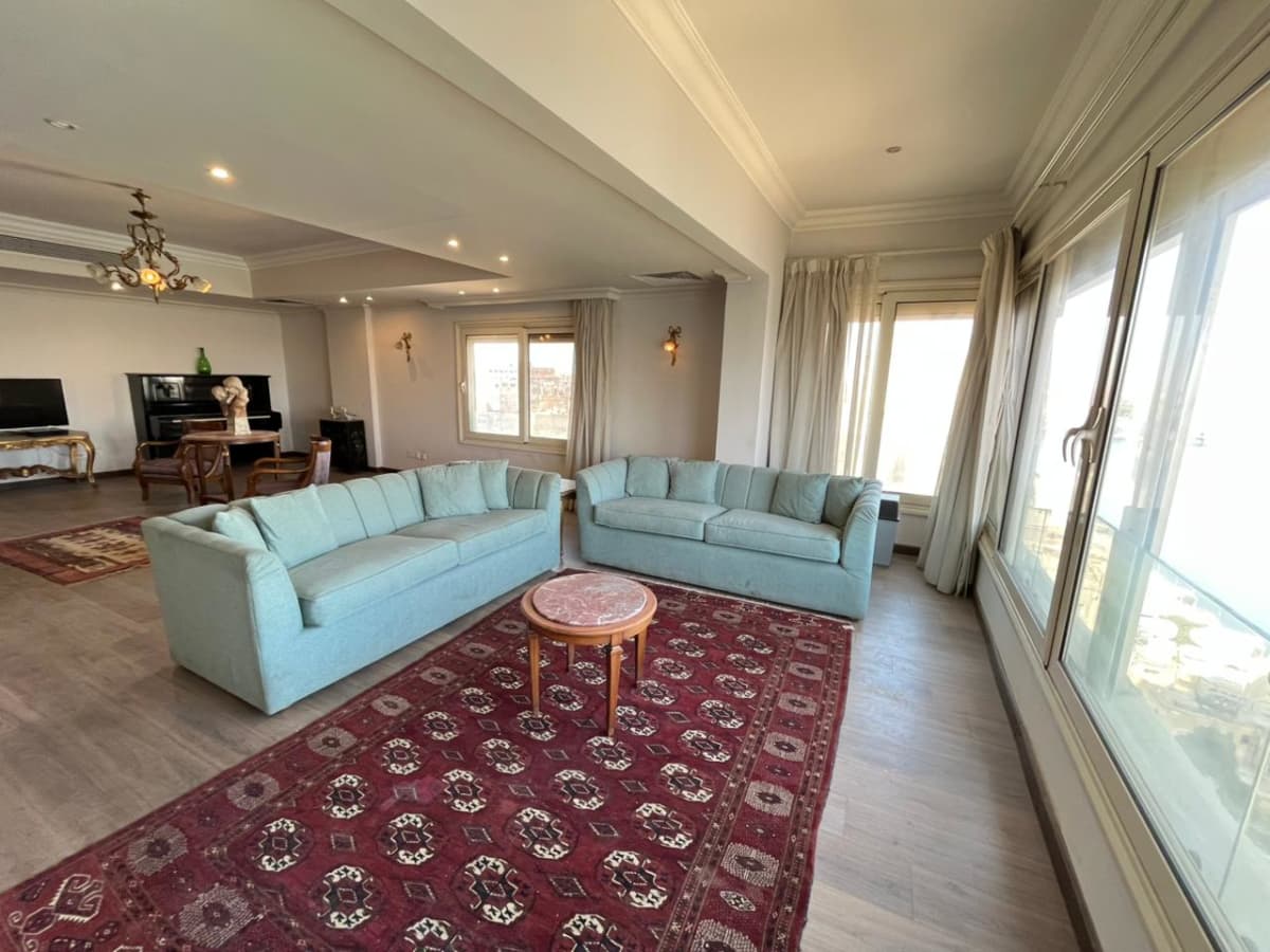 Specious Apartment With Overlooking Sea In Zamalek.