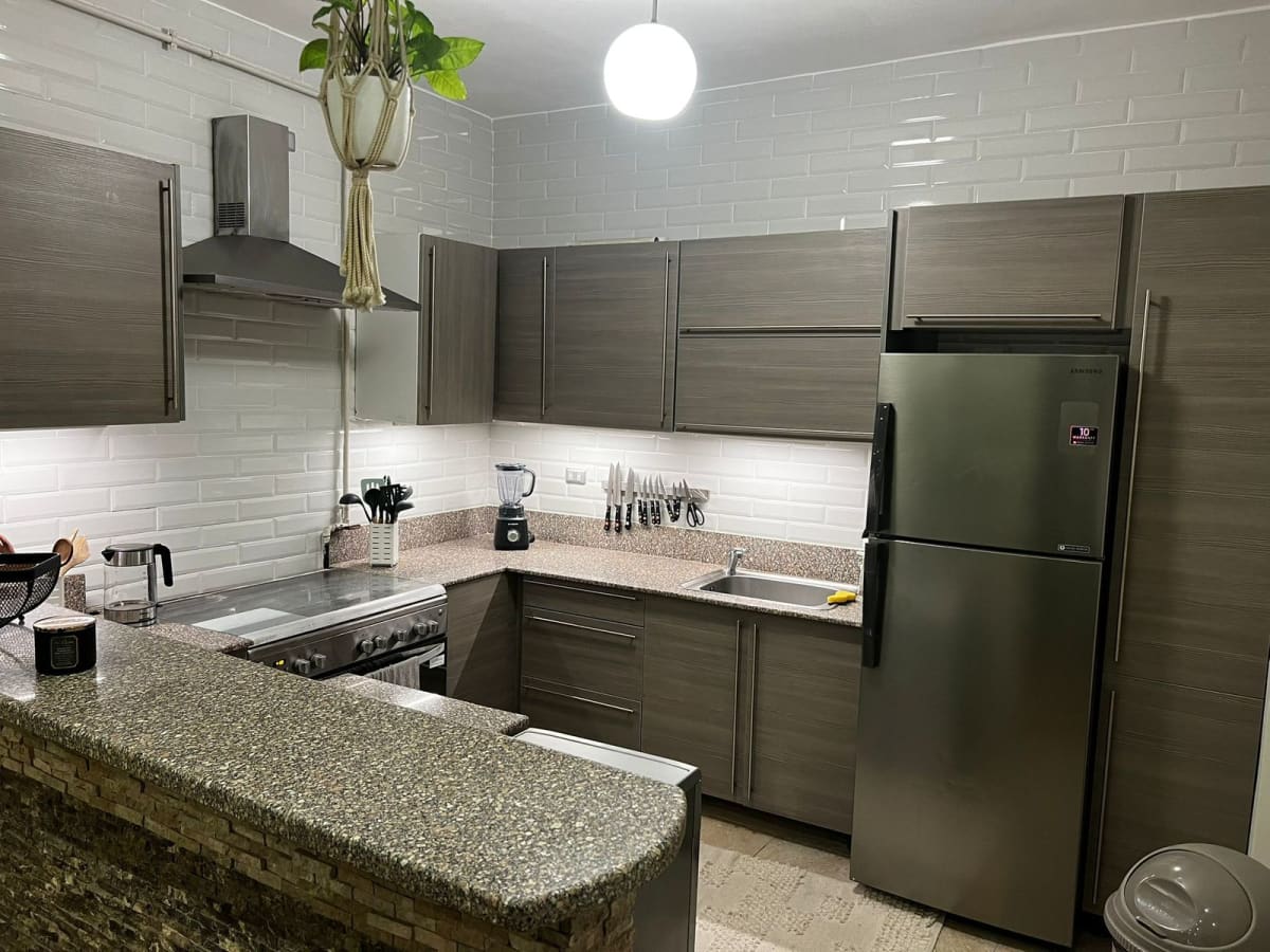 Modern Apartment With American Kitchen Located In Maadi Sarayat.