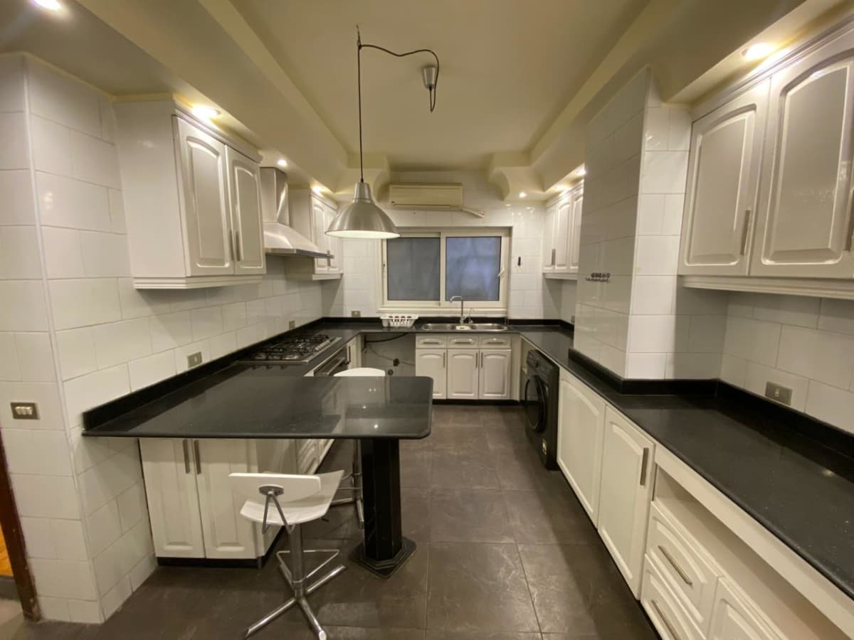  Semi-Furnished Flat With-Pool in Maadi Sarayat| Wide Terrace.