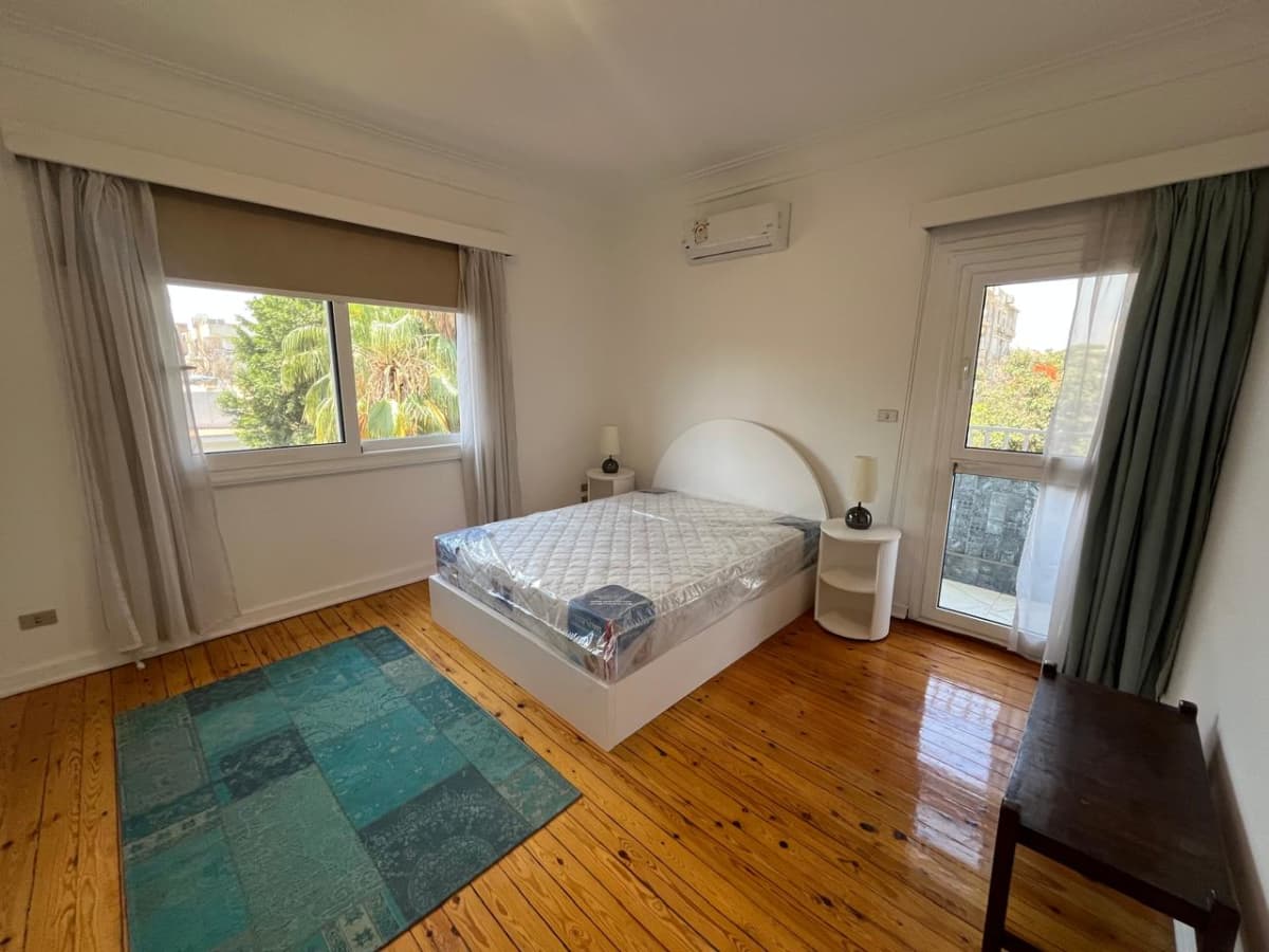 Renovated Apartment Located In Maadi Sarayat|250Sqm|Wide Balcony.
