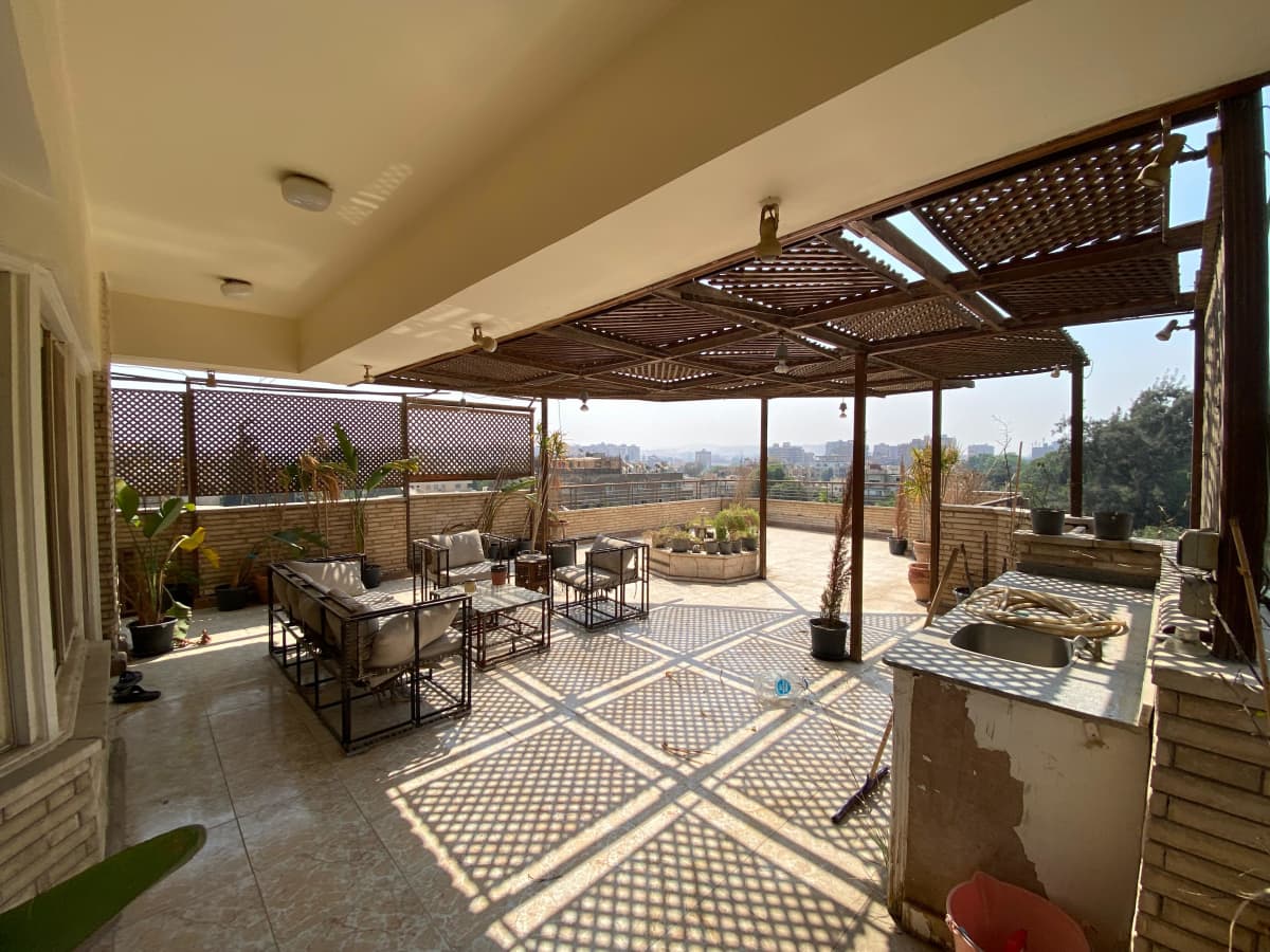 Fully Equipped Roof for Rent in Maadi Sarayat –Great Space