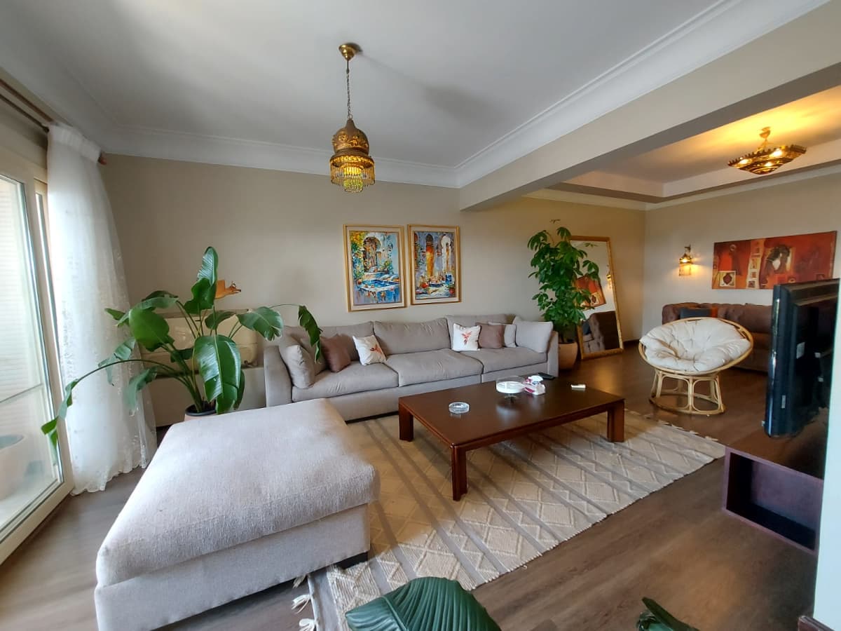 Modern Nile View Apartment for rent In Zamalek With 200 Sqm.