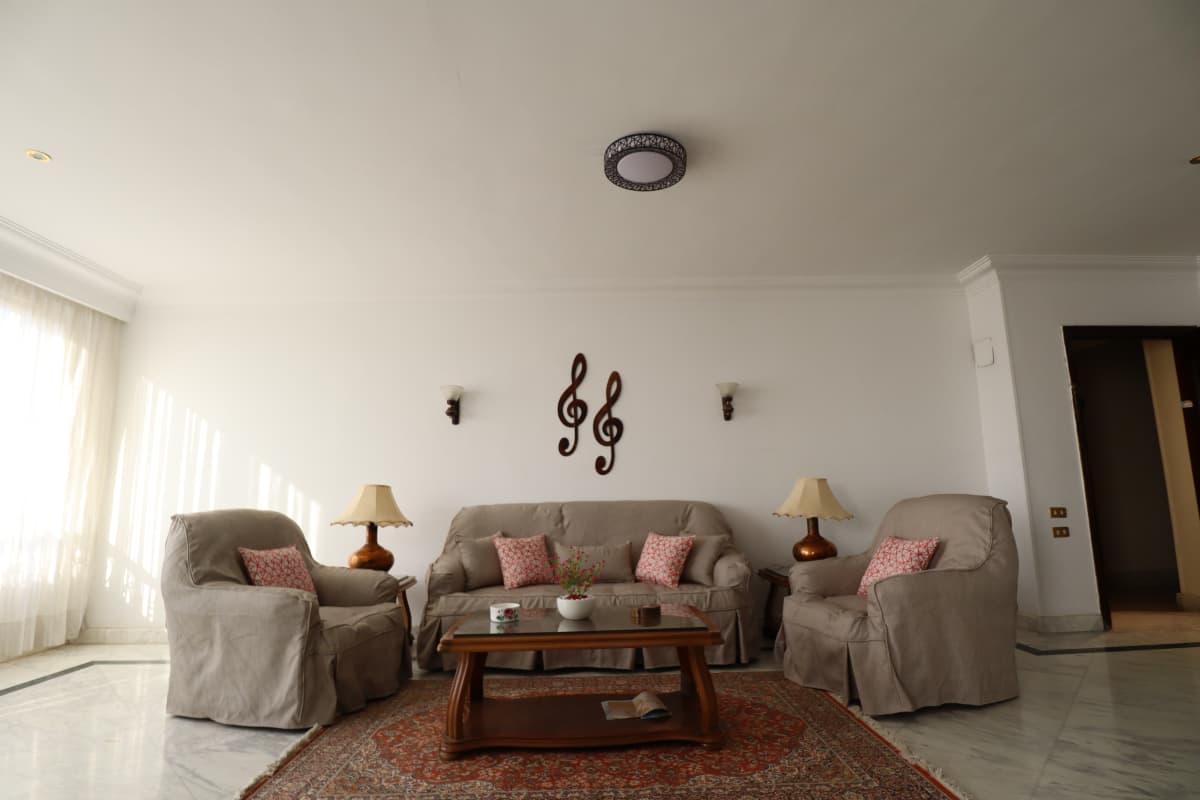 Peaceful & Homey Furnished Apartment in Maadi Degla.