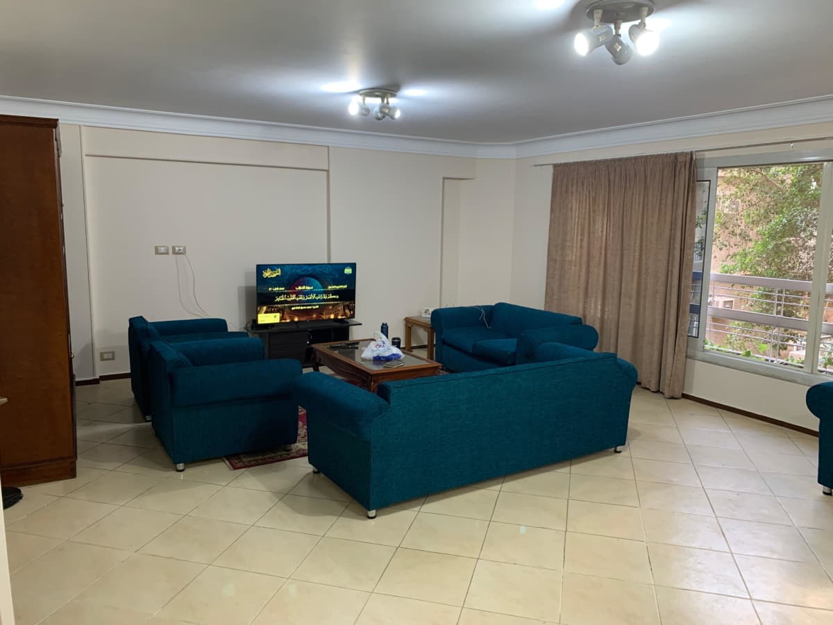 Fully Equipped Apartment In The Heart Of Maadi| Balcony Access to Green Views 