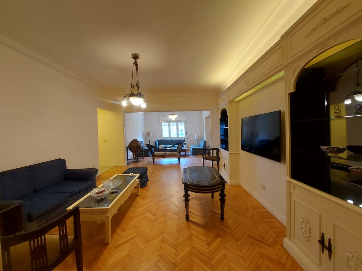 Stylish 3BR Apartment with Natural Light in Zamalek