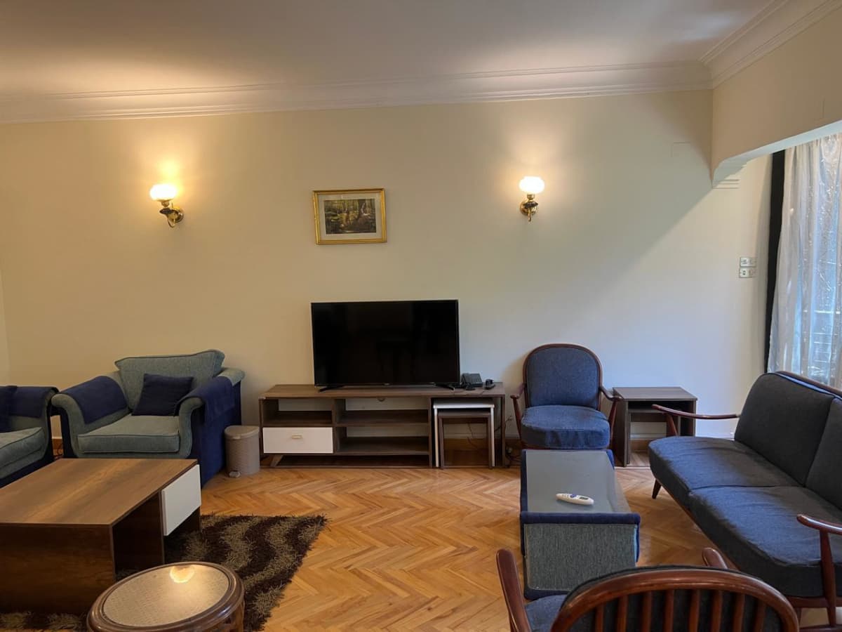 Furnished Unit In Maadi Sarayat|200m²| Bright Layout.