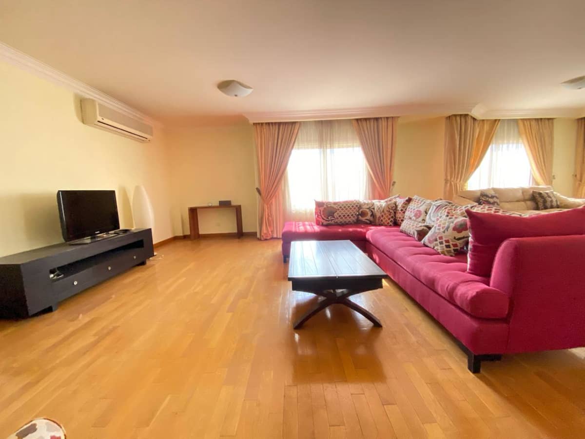 Furnished Apartment For Rent In Sarayat El Maadi With Wooden Floor