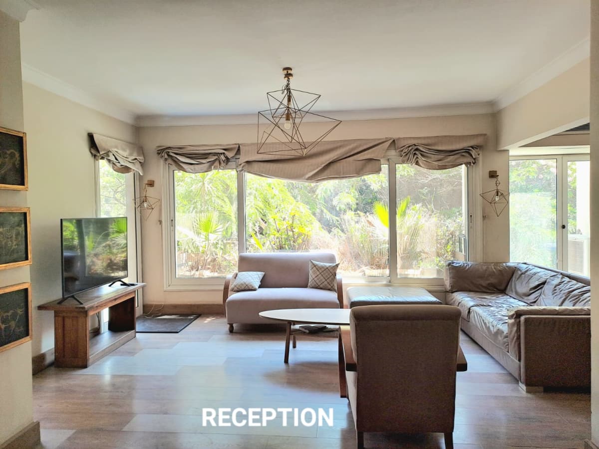 Luxury Ground Floor For Rent In Maadi Degla Close To CAC