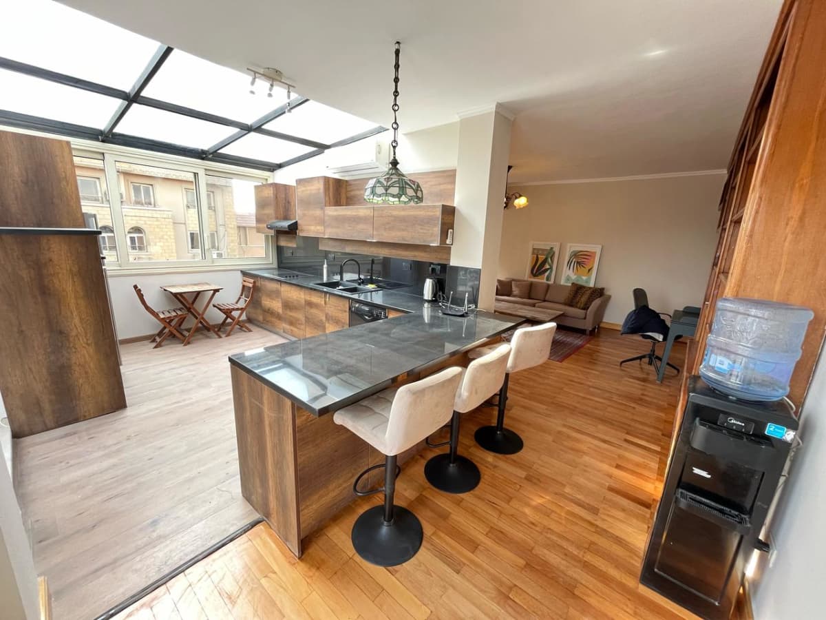 Modern 1-Bedroom Penthouse Studio With Shared Pool