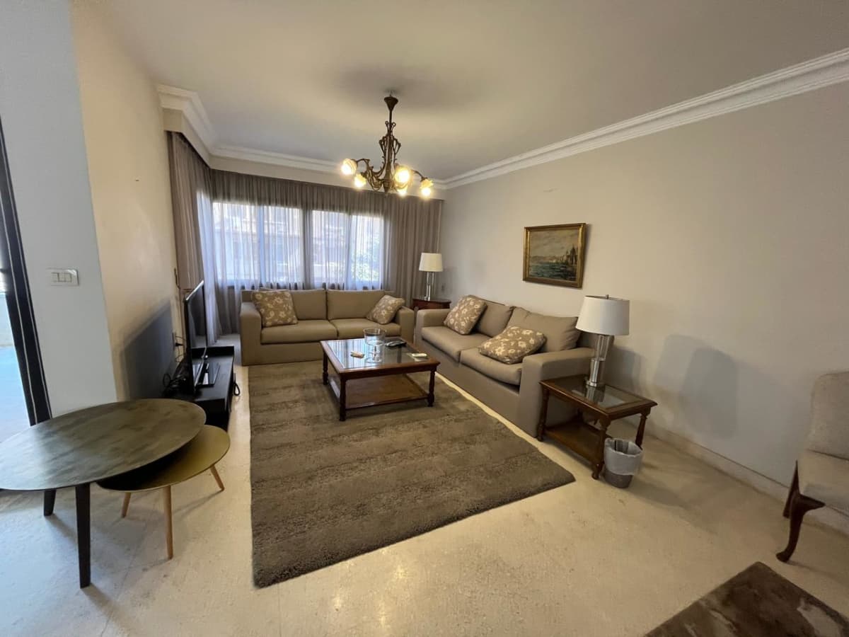 High-End Furnished Apartment With Pool Access In Maadi Sarayat.