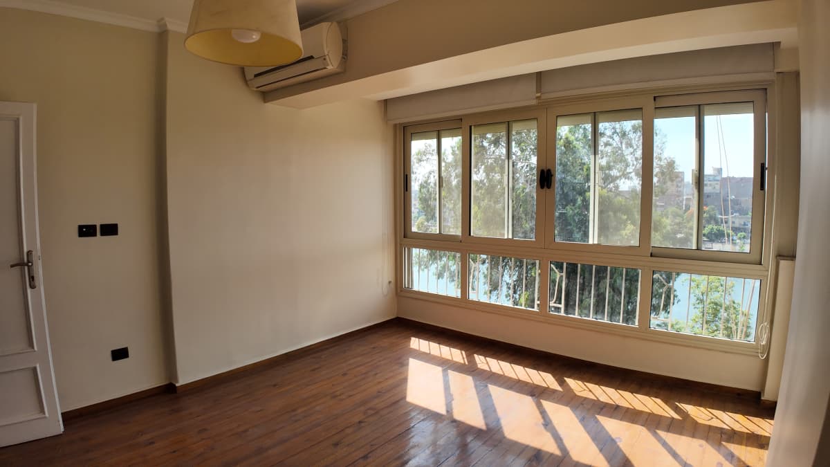 Semi Furnished Apartment With Green& Nile View In Zamalek