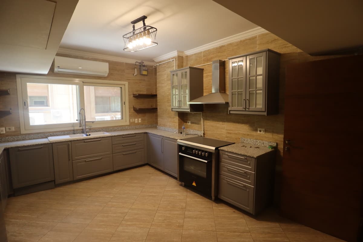 Semi Furnished Apartment For Rent In Maadi Sarayat With Wide Space