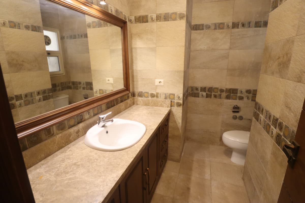 Semi Furnished Apartment For Rent In Maadi Sarayat With Wide Space