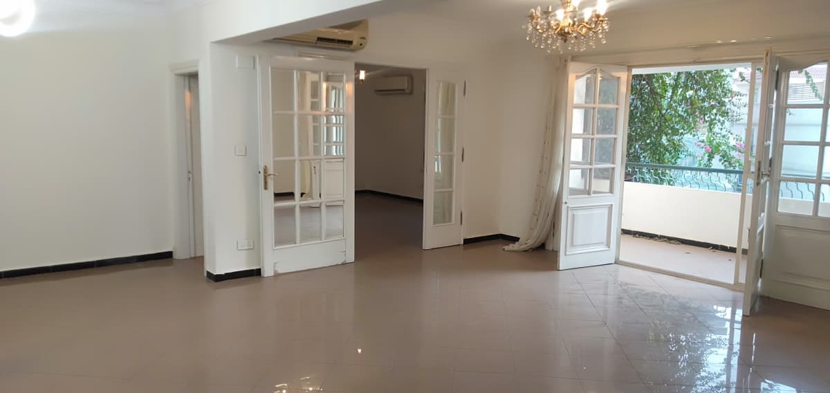 Modern Semi-Furnished Apartment with Kitchen Appliances.