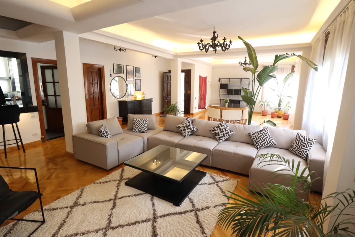 200 M2 Furnished 2 BR Apartment in Degla Maadi